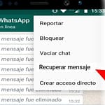 Mensajes de WhatsApp Borrados