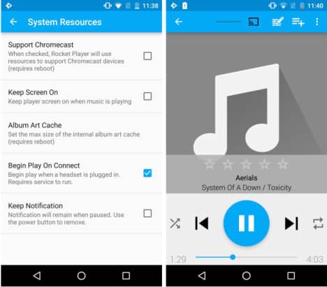 reproducir archivos al chromecast