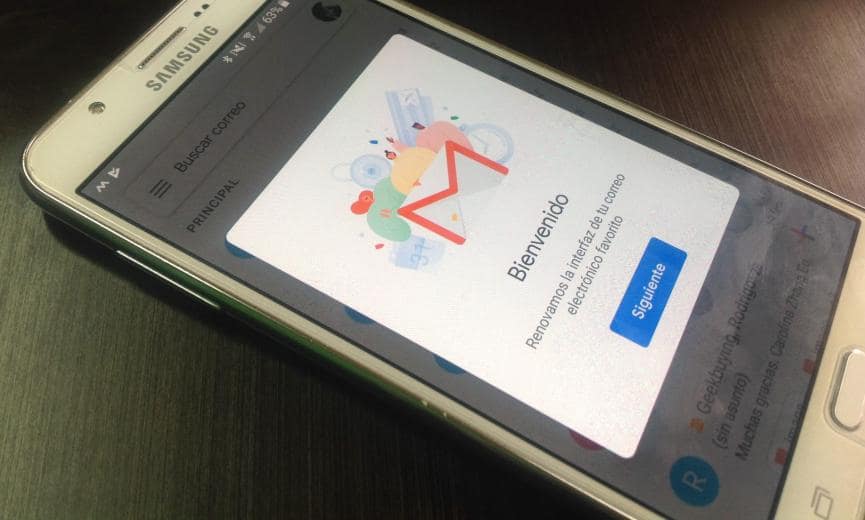 Nueva imagen en Gmail Android