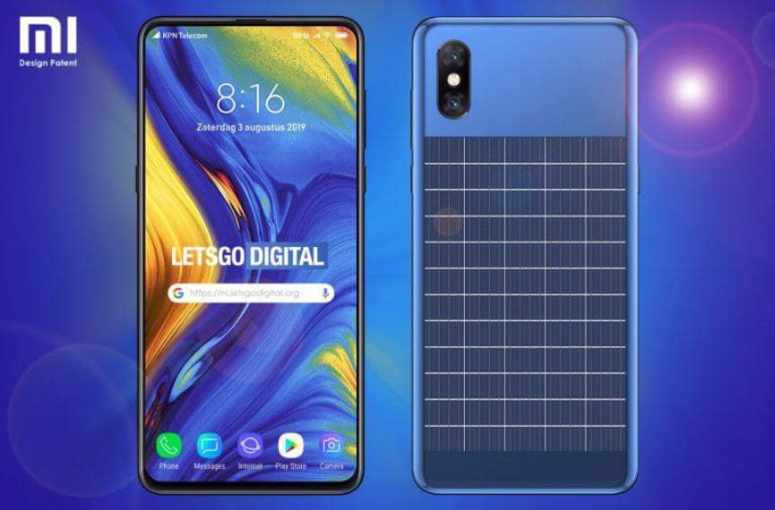 SmartPhone Xiaomi con panel solar