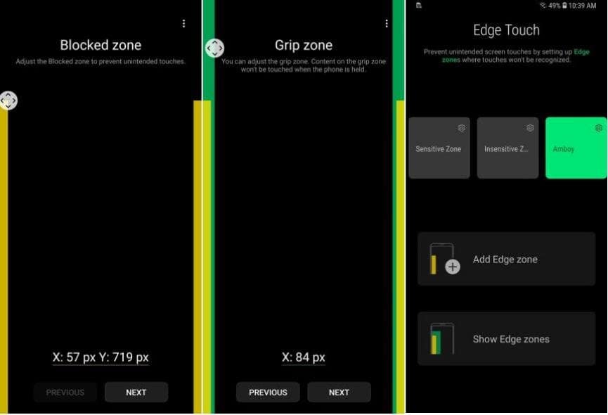 Cómo funciona Edge Touch en Samsung Galaxy