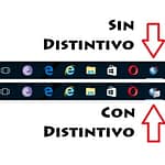 Distintivos en Barra de Tareas Windows 10