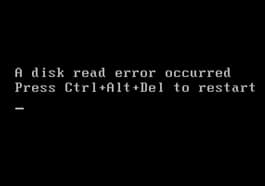 Error de disco en Windows