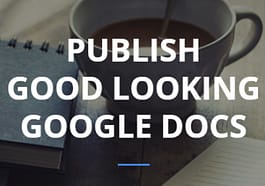 Google Doc Publisher