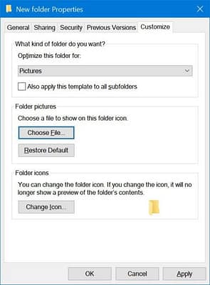 personalizar imagen de carpetas