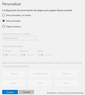 Microsoft Edge en Windows 10