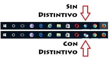 Distintivos de Aplicaciones: Cómo quitarlo de la Barra de Tareas 7 Distintivos en Barra de Tareas Windows 10
