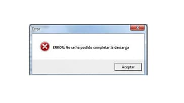 Error de Descarga