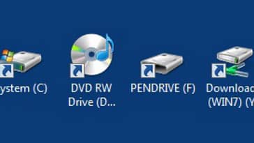 Discos Duros en el Escritorio de Windows 10