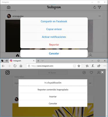 Instagram Windows 10