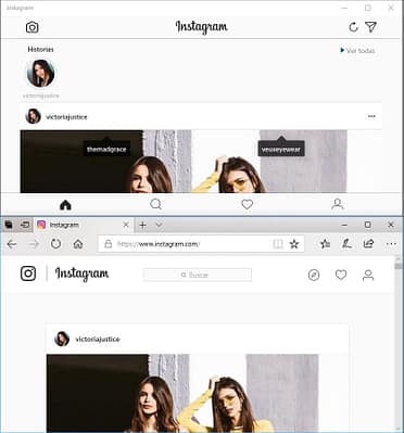 Instagram Windows 10