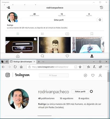 Instagram Windows 10