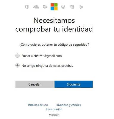 He olvidado la Clave de Hotmail y email de recuperación