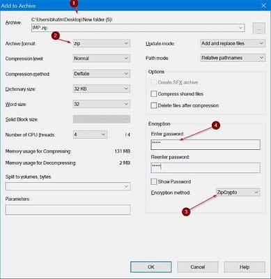 Proteger Archivos con Contraseña con 7-Zip