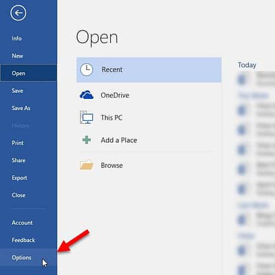 Truco Word Windows 10