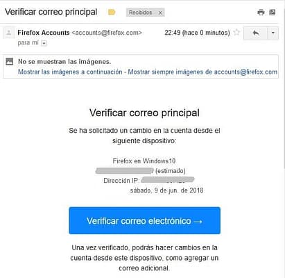 Doble verificacion Firefox