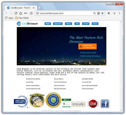 cent como Alternativas a Chromium