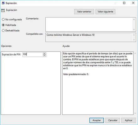 Configurar PIN de Seguridad en Windows 10