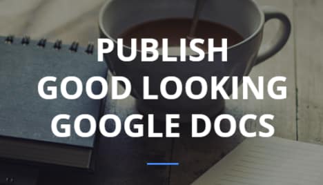 Google Doc Publisher
