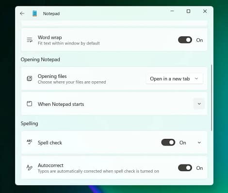 nuevo bloc de notas en windows 11