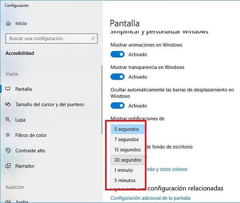 Notificaciones en Windows 10