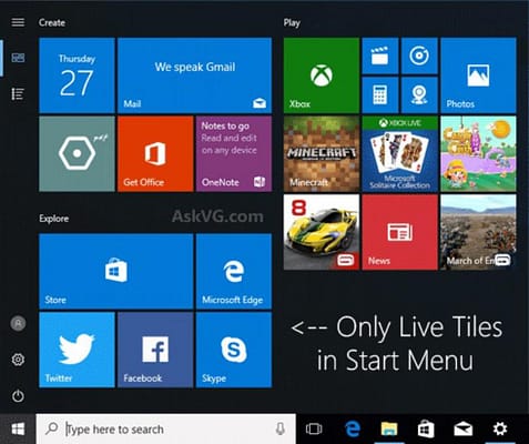Inicio en Windows 10