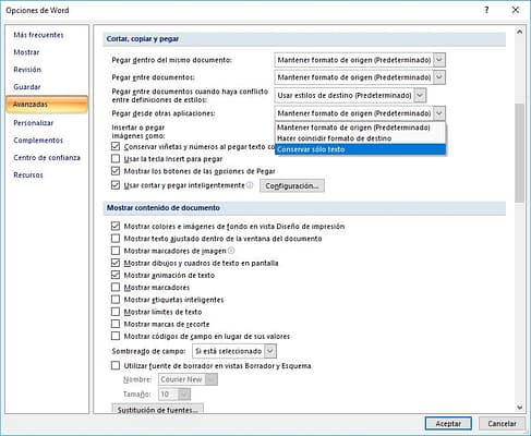 Truco Word Windows 10