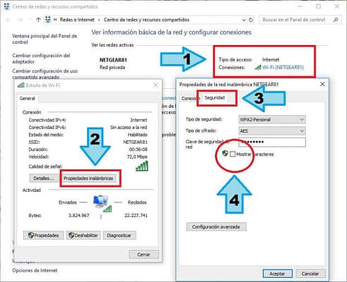 descubrir la clave Wi-Fi en Windows 10