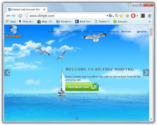 SlimJet como Alternativas a Chromium