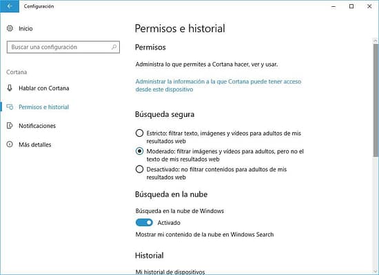 Cortana en Windwos 10