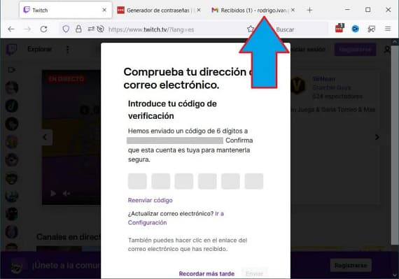 Twitch verificacion