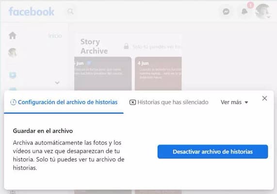 Historias Pasadas de Facebook: ¿Cómo Saber Quién las vio? 4 Entra a los ajustes de tus Historias pasadas de Facebook