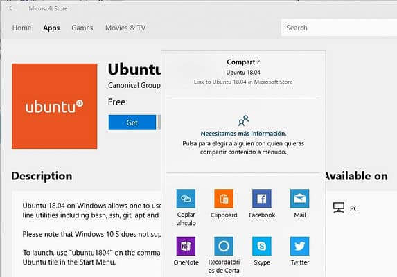Compartir aplicaciones en Microsoft Store