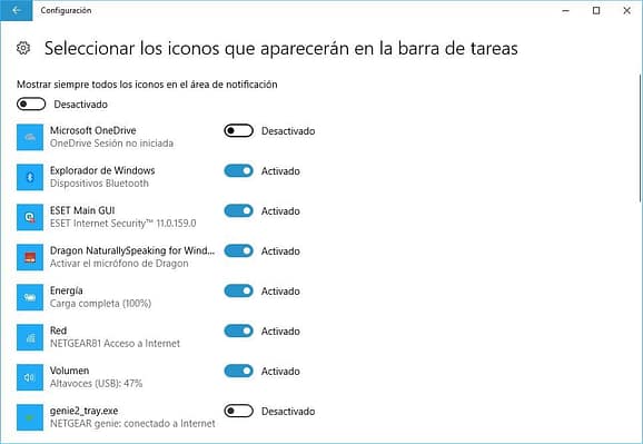 desactivar Onedrive en Windows 10