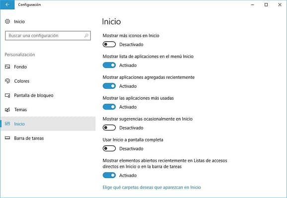 personalizar boton de inicio en Windows 10