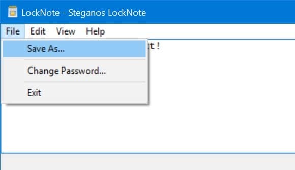 Proteger Archivos con Contraseña con LockNote