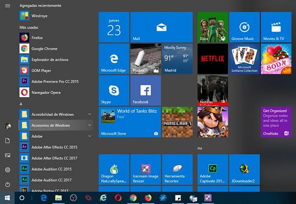 agrupar aplicaciones favoritas en un solo lugar