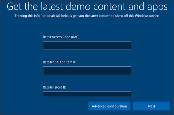 Truco Windows 10 demo comercial