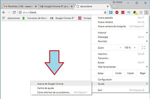 Como actualizar Google Chrome
