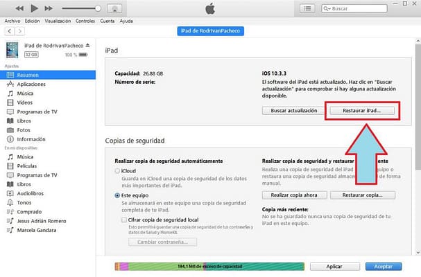 Hacer un RESET al iPhone sin la contraseña desde Windows