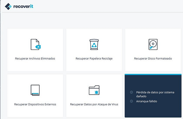 Recoverit recuperar datos borrados