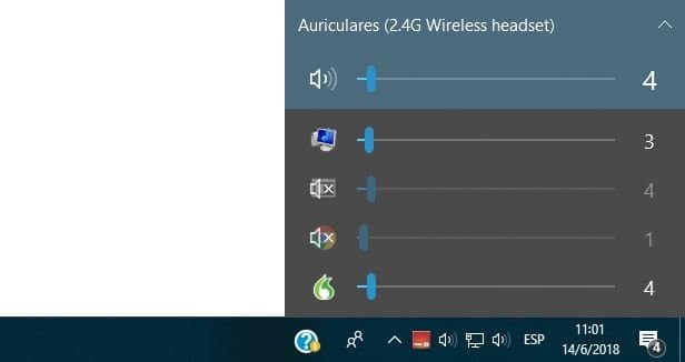 EarTrumpet mezclador de volumen Windows 10