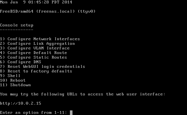 Antigüo PC servidor NAS con FreeNAS