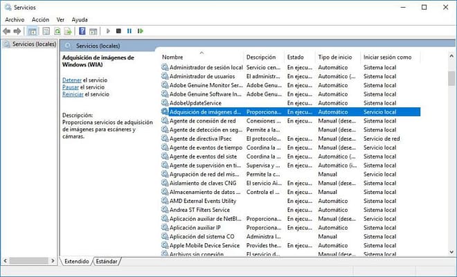 problemas con el escáner en Windows 10