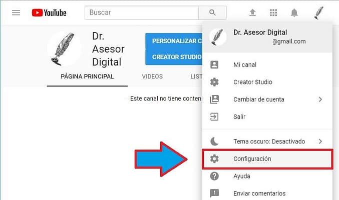 control para padres en youtube