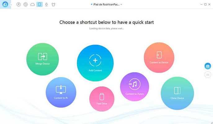 AnyTrans pasar fotos videos del PC al iPad