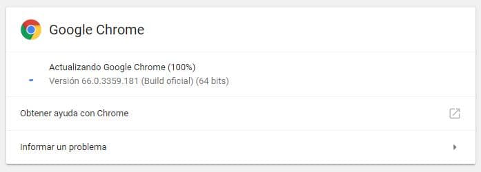 Google Chrome version 67