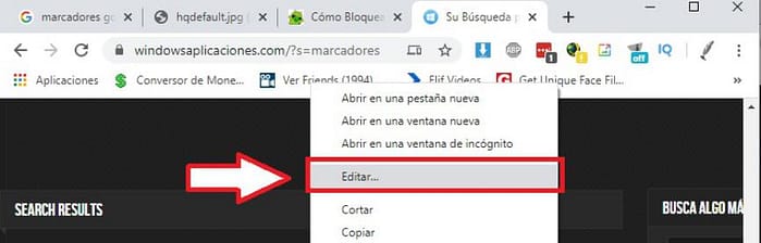 marcadores de google