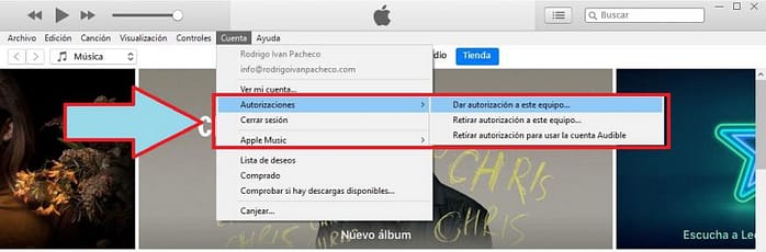Autorizar mi PC con iTunes