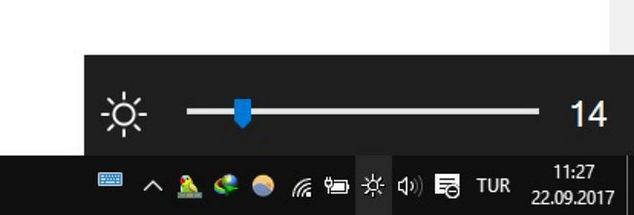Brightness Slider cambiar brillo de pantalla